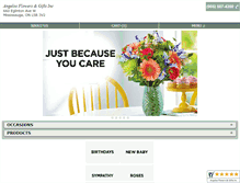 Tablet Screenshot of angelosflowers.com